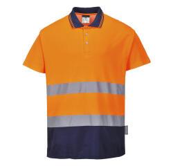 Portwest S174 Polo Bicolore Cotton Comfort Hi-Vis
