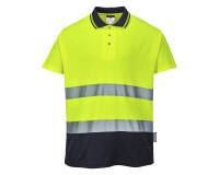Portwest S174 Polo Bicolore Cotton Comfort Hi-Vis