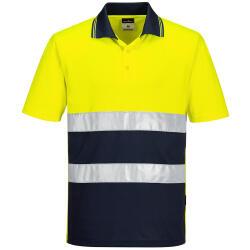 Portwest S175 HiVis lichtgewicht contrast Poloshirt Korte Mouw