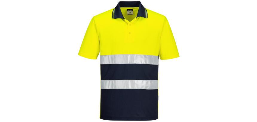 Portwest S175 Polo ligero bicolor de alta visibilidad, con manga corta