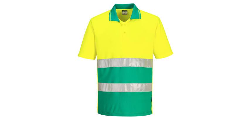 Portwest S175 Kontrast-Poloshirt leichte hohe Sichtbarkeit K/K
