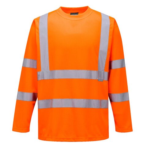 Portwest S178 Camiseta alta visibilidad, manga larga Orange - Talla XXXL