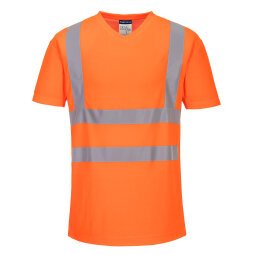 Portwest S179 T-shirt met mesh en V-hals.