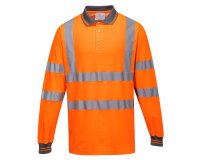Portwest S271 Polo de alta visibilidad de manga larga Cotton Comfort