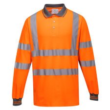 Portwest S271 Polo maniche lunghe Cotton Comfort Hi-Vis