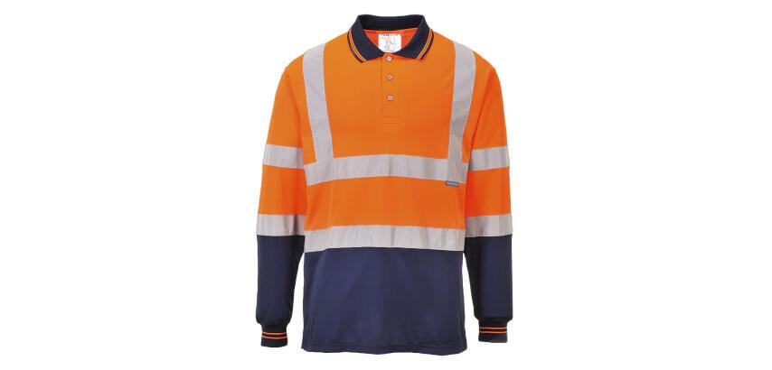 Portwest S279 Polo Bicolore maniche lunghe Hi-Vis