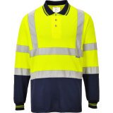 Portwest S279 Polo Bicolore maniche lunghe Hi-Vis