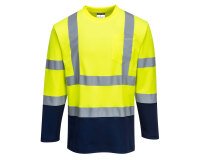 Portwest S280 T-Shirt Bicolore Cotton Comfort maniche lunghe Hi-Vis