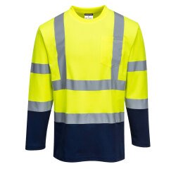Portwest S280 T-Shirt Coton Comfort bicolore manches longues