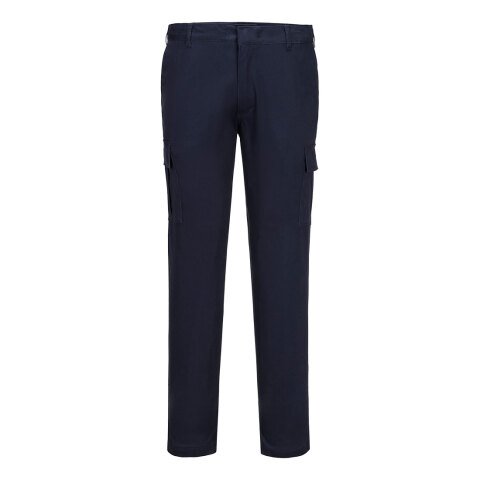 Portwest S231 Pantalón Stretch Slim Fit Combat Marine - Talla 32 - Estándar
