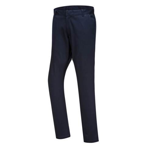 Portwest S232 Pantalón Chino Stretch Slim Marine - Talla 46 - Estándar