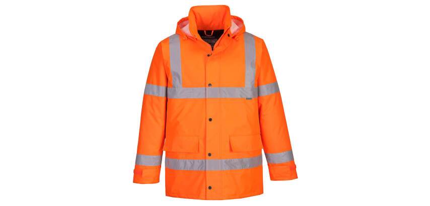 Portwest S460 Hi-Vis Traffic Winter Parka