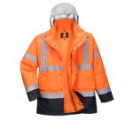 Portwest S471 Parka 4 en 1 de alta visibilidad Contrast Traffic