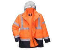 Portwest S471 Parka 4 en 1 de alta visibilidad Contrast Traffic