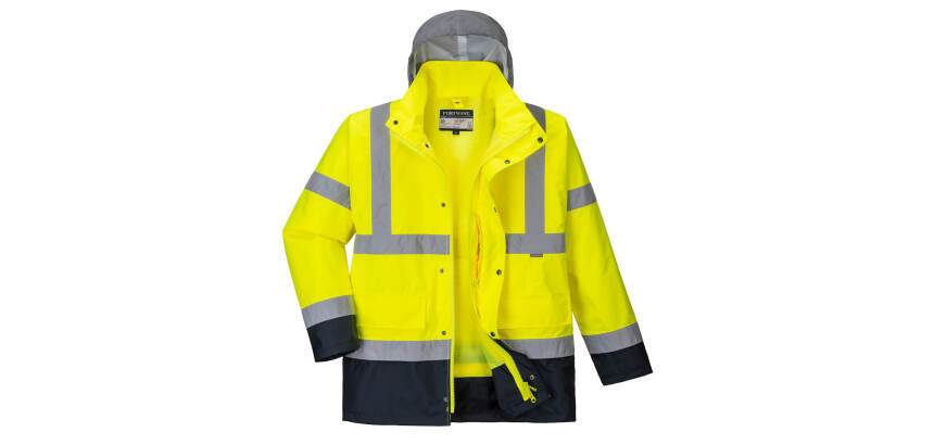 Portwest S471 Giacca Traffic Bicolore 4 in 1 Hi-Vis