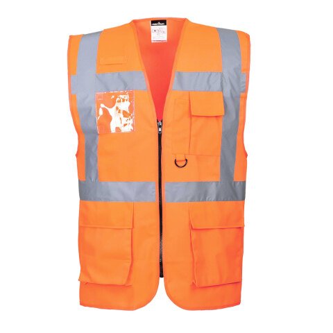 Portwest S476 Chaleco de alta visibilidad Executive Berlin Orange - Talla XS
