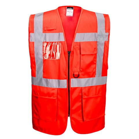 Portwest S476 Chaleco de alta visibilidad Executive Berlin Rouge - Talla S