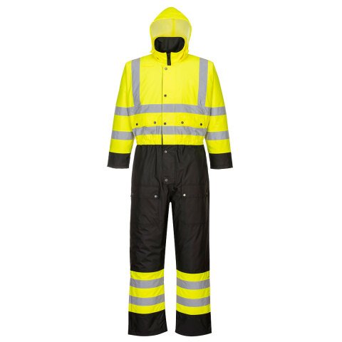 Portwest S485 Mono de alta visibilidad Contrast Winter Jaune/Noir - Talla XXXL - Estándar