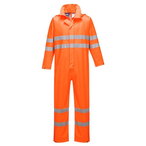 Portwest S495 Mono de alta visibilidad Sealtex Ultra Rain Orange - Talla XXXL - Estándar