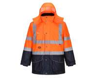 Portwest S426 Parka 7 en 1 de alta visibilidad Contrast Traffic