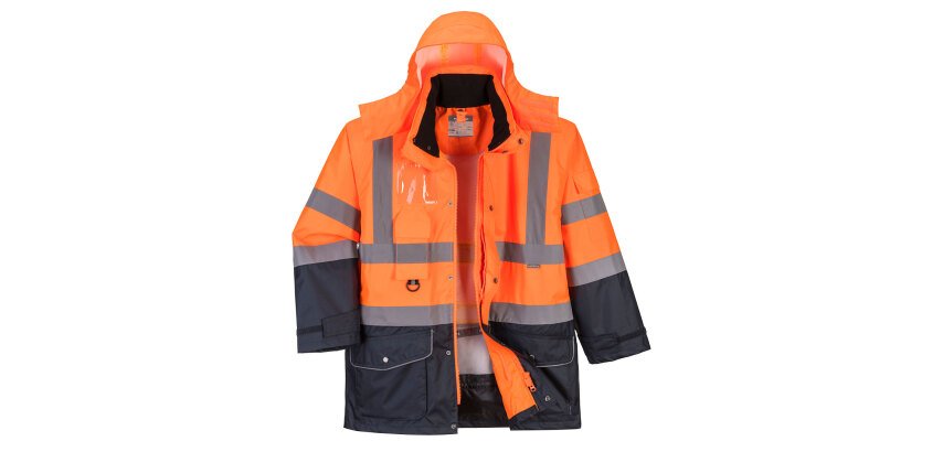 Portwest S426 7-in-1 Warnschutz Parka Traffic Contrast