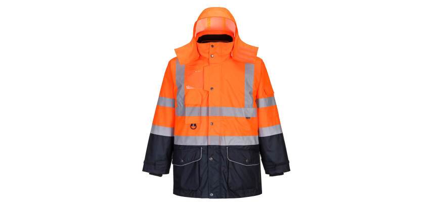 Portwest S426 Parka Haute-Visibilité 7-en-1 Traffic Contrast
