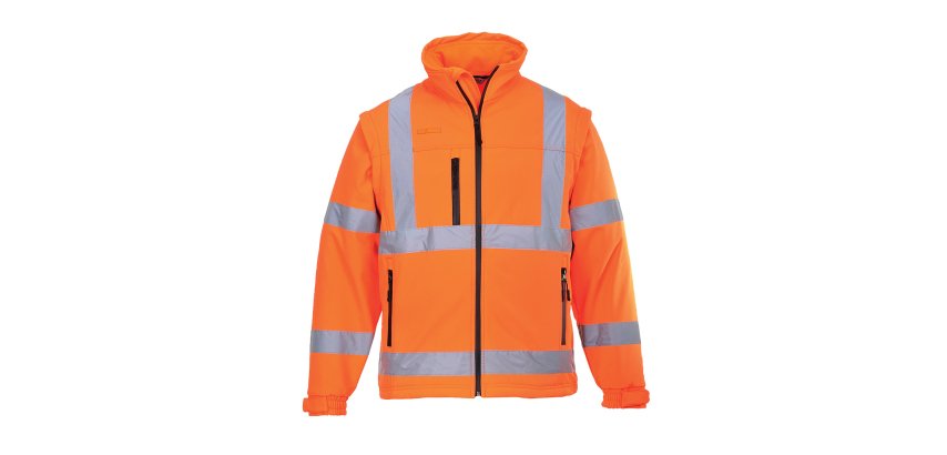 Portwest S428 Softshell 2 en 1 de alta visibilidad (3 capas)