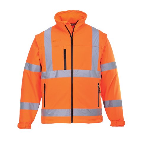 Portwest S428 Softshell 2 en 1 de alta visibilidad (3 capas)