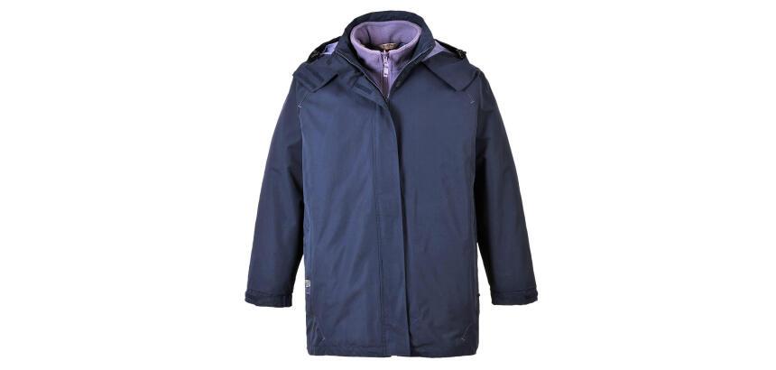 Portwest S571 Chaqueta Elgin 3 en 1 para mujer Marine - Talla XS