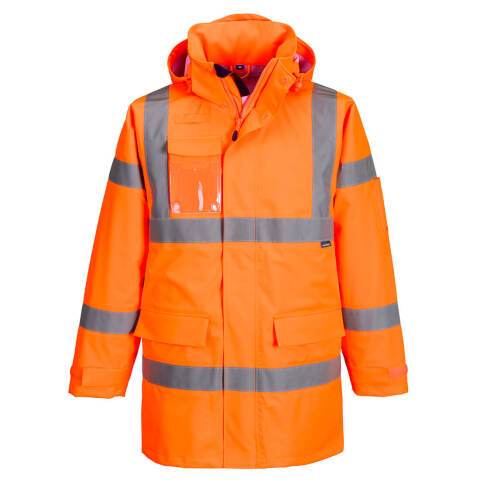 Portwest S599 Chubasquero de alta visibilidad Extreme Hi-Vis Extreme Rain (3 capas) Orange - Talla XXXL