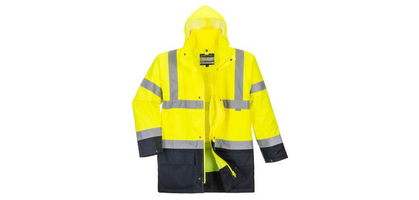 Portwest S766 Giacca Essential Hi-Vis bicolore 5 in 1