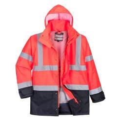 Portwest S768 Parka 5 en 1 de alta visibilidad Contrast Executive