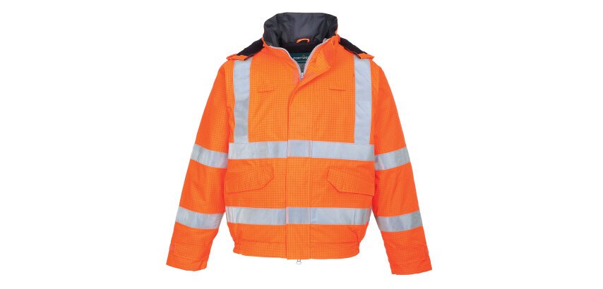 Portwest S773 HV Pilot Jacket Bizflame Rain Antistatic and Flame Retardant