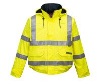 Portwest S773 Cazadora de alta visibilidad, resistente a la llama y antiestática Bizflame Rain