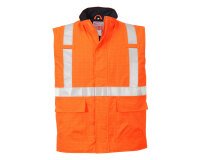 Portwest S776 Chaleco de calor de alta visibilidad, ignífugo y antiestático Bizflame Rain