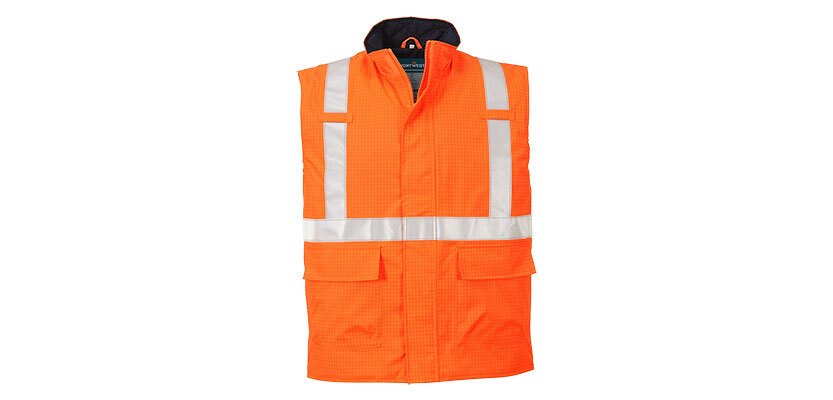 Portwest S776 Bodywarmer Hi-Vis Bizflame Antistatic and FR