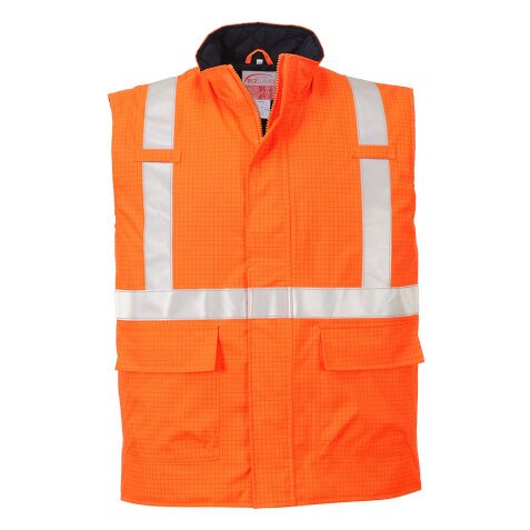 Portwest S776 Bodywarmer Hi-Vis Bizflame antistatique et FR