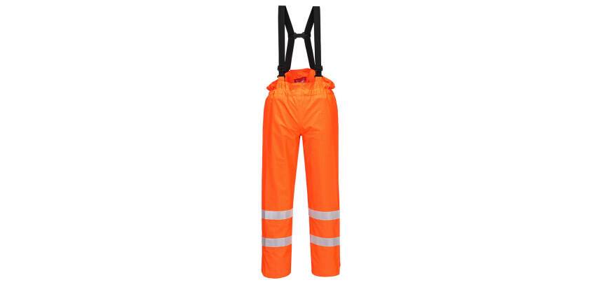 Portwest S780 Pantalon Bizflame Rain non doublé Hi-Vis Antistatique FR