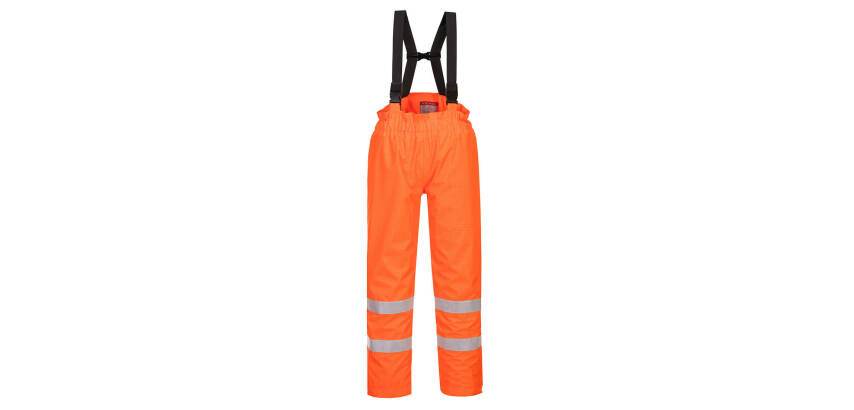 Portwest S781 Pantalon Bizflame Rain doublé Hi-Vis FR Antistatique