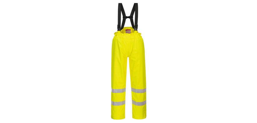 Portwest S781 Pantalon Bizflame Rain doublé Hi-Vis FR Antistatique