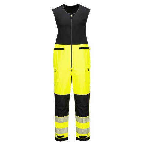 Portwest T150 Peto PW3 Hi-Vis Rain (3 capas) Jaune/Noir - Talla M