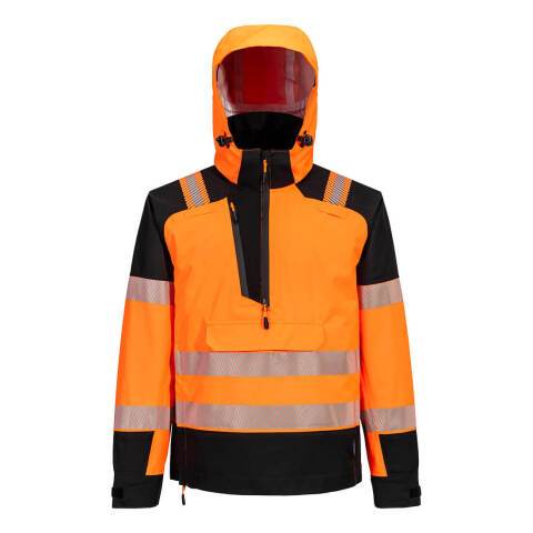 Portwest T161 Chubasquero PW3 Overhead de alta visibilidad (3 Capas) Orange/Noir - Talla L