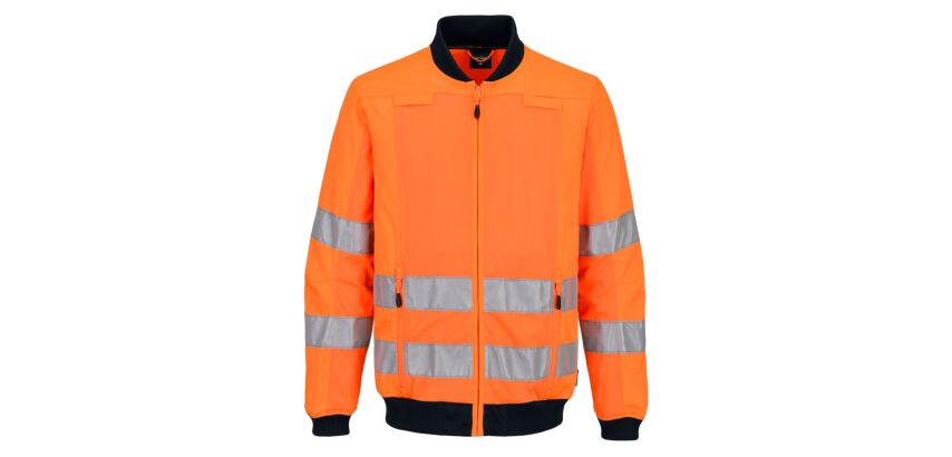 Portwest T164 HV Work Jacket with Mesh Panels