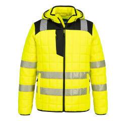 Portwest T165 Veste hybride baffle HV PW3 Jaune/Noir - Taille 4XL