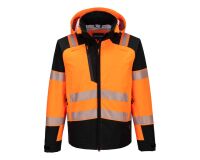 Portwest T166 Veste de pluie HV PW3 (3L) Orange/Noir - Taille XXXL