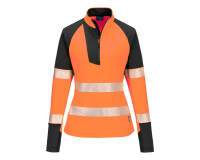 Portwest T173 Sudadera de alta visibilidad PW3 con cremallera 1/4 para mujer
