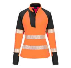 Portwest T173 Felpa da donna con zip 1/4 PW3 Hi-Vis