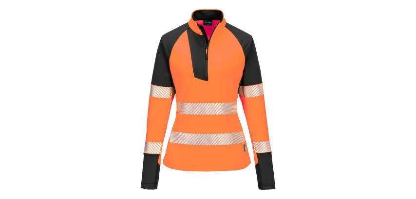 Portwest T173 HV Damen Sweatshirt mit Reißverschluss PW3
