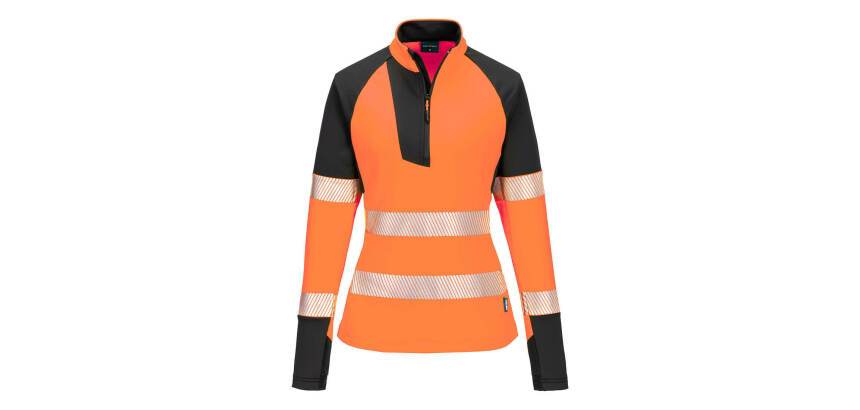 Portwest T173 Sweatshirt zippé HV pour femme PW3
