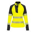 Portwest T173 PW3 Hi-Vis Sweatshirt met 1/4 rits voor Dames